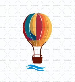 Reisender Heißluftballon